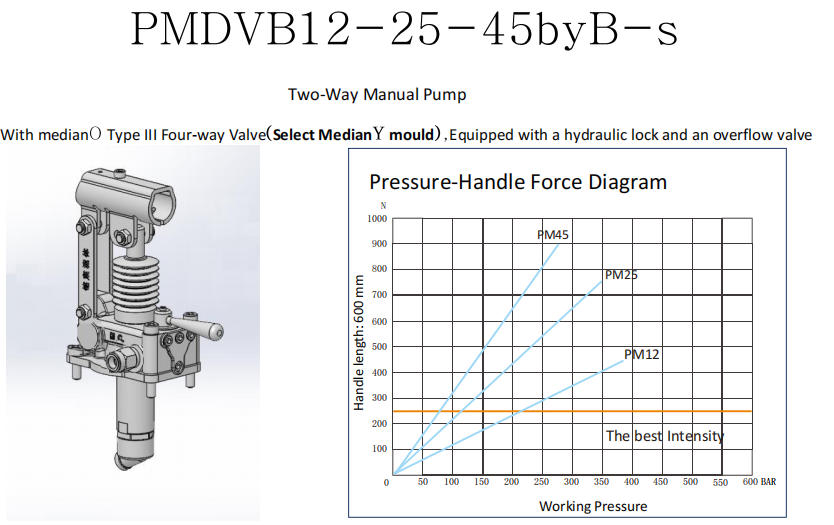 PMDVB12-25-45byB-s Two-Way Manual Pump